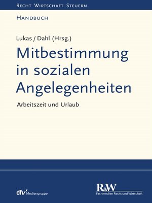 cover image of Mitbestimmung in sozialen Angelegenheiten, Band 1